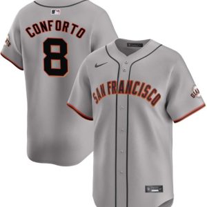 San Francisco Giants #8 Michael Conforto Gray Cool Base Stitched Jersey