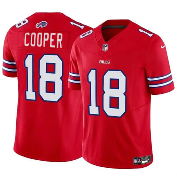 Buffalo Bills #18 Amari Cooper Red 2024 F.U.S.E. Vapor Untouchable Limited Stitched Jersey