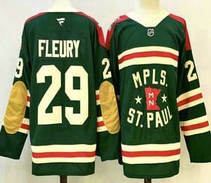 Minnesota Wild #29 Marc Andre Fleury Green Winter Classic Stitched Authentic Jersey