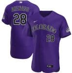 Colorado Rockies Purple #28 Nolan Arenado Flex Base Stitched Jersey