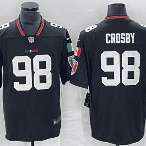 Las Vegas Raiders #98 Maxx Crosby Black Mexico Vapor Limited Stitched Jersey