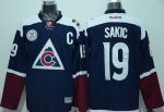 Avalanche #19 Joe Sakic Navy Blue Alternate Stitched Jersey