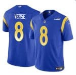 Los Angeles Rams #8 Jared Verse Blue 2024 Draft F.U.S.E. Vapor Untouchable Stitched Jersey