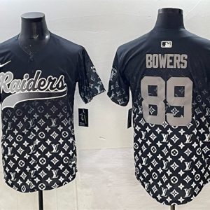 Las Vegas Raiders #89 Brock Bowers Black Limited Stitched Jersey