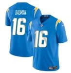 Los Angeles Chargers #16 Casey Bauman Blue 2024 Vapor Limited Stitched Jersey