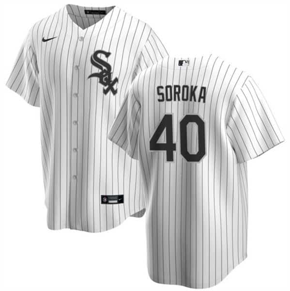 Chicago White Sox #40 Michael Soroka White Cool Base Stitched Jersey