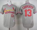 Cardinals #13 Matt Carpenter Grey 1978 Turn Back The Clock Stitched Jersey