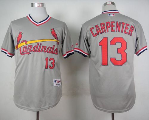 Cardinals #13 Matt Carpenter Grey 1978 Turn Back The Clock Stitched Jersey
