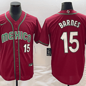 Mexico #15 Austin Barnes 2023 Red World Classic Stitched Jersey