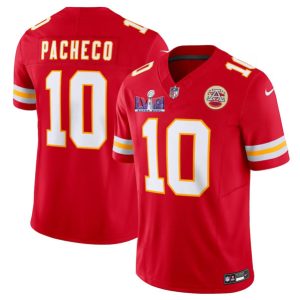 Kansas City Chiefs #10 Isiah Pacheco Red F.U.S.E. Super Bowl LVIII Patch Vapor Untouchable Limited Stitched Jersey