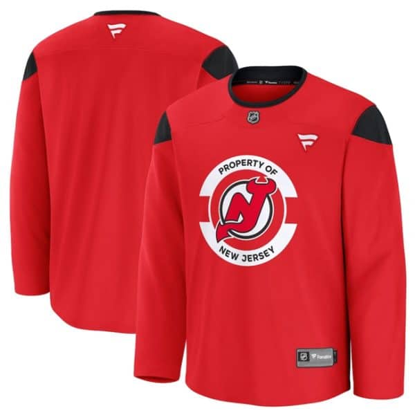 New Jersey Devils Red 2024-25 Team Practice Stitched Jersey