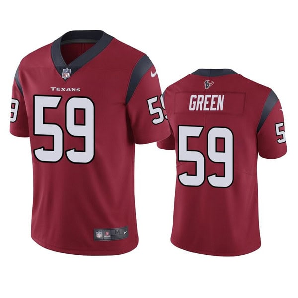 Houston Texans #59 Kenyon Green Red Vapor Untouchable Limited Stitched Jersey