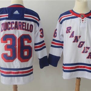 New York Rangers #36 Mats Zuccarello White Stitched Adidas Jersey