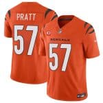 Cincinnati Bengals #57 Germaine Pratt Orange 2024 F.U.S.E With 1-Star C Patch Vapor Untouchable Limited Stitched Jersey
