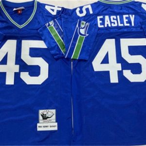 Seattle Seahawks #45 Kenny Easley Royal Throwback Football Stitched Jersey