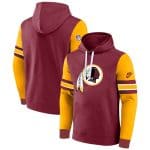 Washington Commanders Burgundy Yellow Pullover Hoodie