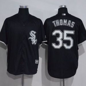 White Sox #35 Frank Thomas Black New Cool Base Stitched Jersey