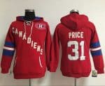 Montreal Canadiens #31 Carey Price Red Old Time Heidi NHL Hoodie