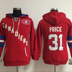 Montreal Canadiens #31 Carey Price Red Old Time Heidi NHL Hoodie