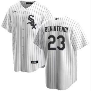 Chicago White Sox #23 Andrew Benintendi White Cool Base Stitched Jersey