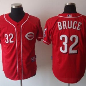 Reds #32 Jay Bruce Red Cool Base Stitched Jersey
