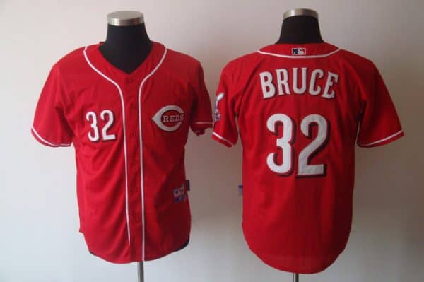 Reds #32 Jay Bruce Red Cool Base Stitched Jersey