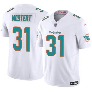 Miami Dolphins #31 Raheem Mostert White 2023 F.U.S.E Alternate Vapor Limited Stitched Jersey