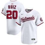 Washington Nationals #20 Keibert Ruiz White 2025 Home Limited Stitched Jersey