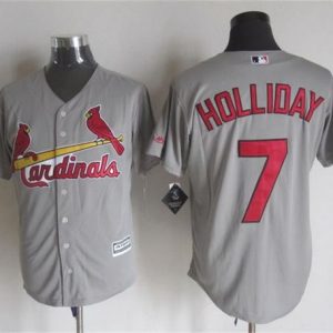 Cardinals #7 Matt Holliday Grey New Cool Base Stitched Jersey