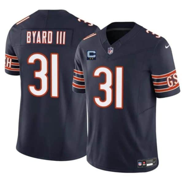 Chicago Bears #31 Kevin Byard III Navy 2025 F.U.S.E. With 2-Star C Patch Vapor Untouchable Limited Stitched Jersey