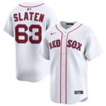Boston Red Sox #63 Justin Slaten White 2025 Home Limited Stitched Jersey