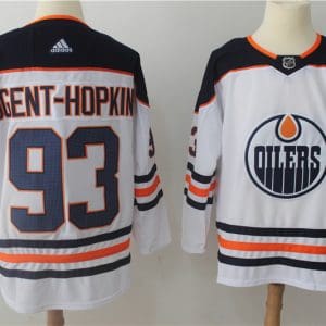 Edmonton Oilers #93 Ryan Nugent-Hopkins White Stitched Adidas Jersey
