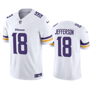 Minnesota Vikings #18 Justin Jefferson White 2023 F.U.S.E. Vapor Untouchable Stitched Jersey