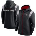 Atlanta Falcons Black Zipper Hoodie