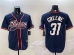 Detroit Tigers #31 Riley Greene Navy With Patch Cool Base Stitched Jersey