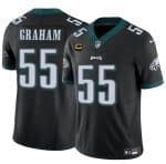 Philadelphia Eagles #55 Brandon Graham Black 2024 F.U.S.E With 4-Star C Patch Vapor Untouchable Limited Stitched Jersey