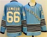 Pittsburgh Penguins #66 Mario Lemieux Blue Team Classics Stitched Jersey