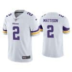 Minnesota Vikings #2 Alexander Mattison White Vapor Untouchable Limited Stitched Jersey