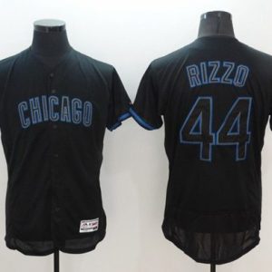 Cubs #44 Anthony Rizzo Black Fashion Flexbase Authentic Collection Stitched Jersey