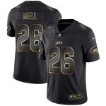 New York Jets #26 Le'Veon Bell 2019 Black Gold Edition Stitched Jersey