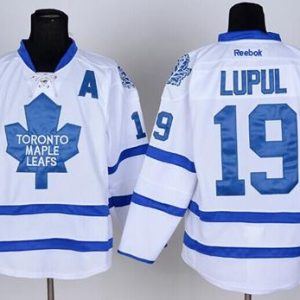 Maple Leafs #19 Joffrey Lupul White Stitched Jersey