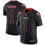 Arizona Cardinals #1 Kyler Murray Black Lights Out Limited Stitched Jersey