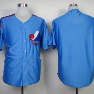 Mitchell And Ness Expos Blank Blue Throwback Stitched Jersey