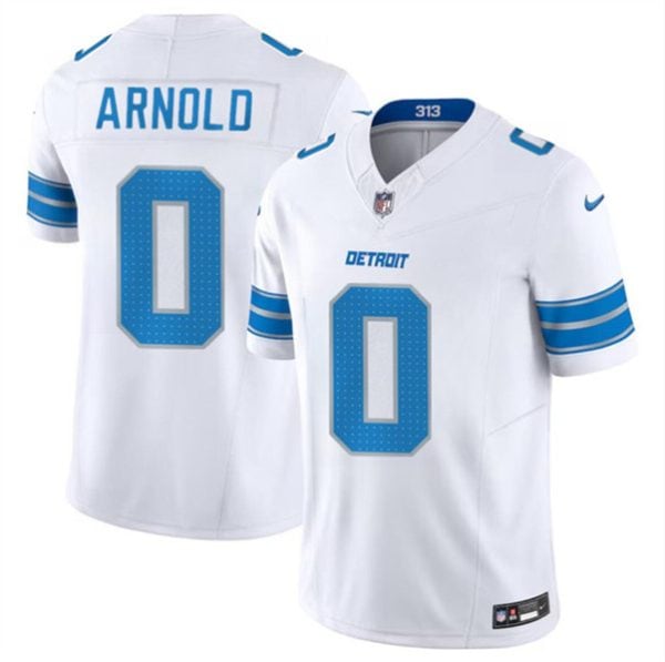 Detroit Lions #0 Terrion Arnold White 2024 Draft F.U.S.E. Vapor Untouchable Limited Stitched Jersey