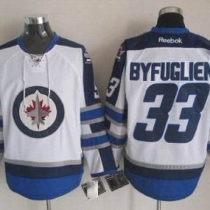 Jets #33 Dustin Byfuglien White 2011 Style Stitched Jersey