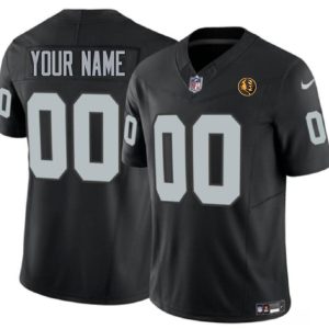 Las Vegas Raiders Custom Black 2023 F.U.S.E. With John Madden Patch Vapor Limited Stitched Jersey