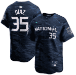 Colorado Rockies #35 Elias D¨ªaz Royal 2023 All-Star Stitched Jersey