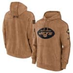 New York Jets 2023 Brown Salute To Service Pullover Hoodie