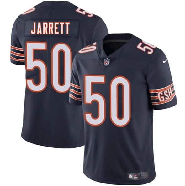 Chicago Bears #50 Grady Jarrett Navy 2025 Vapor Stitched Jersey
