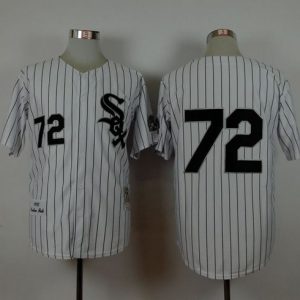 Mitchell And Ness 1993 White Sox #72 Carlton Fisk White Stitched Jersey